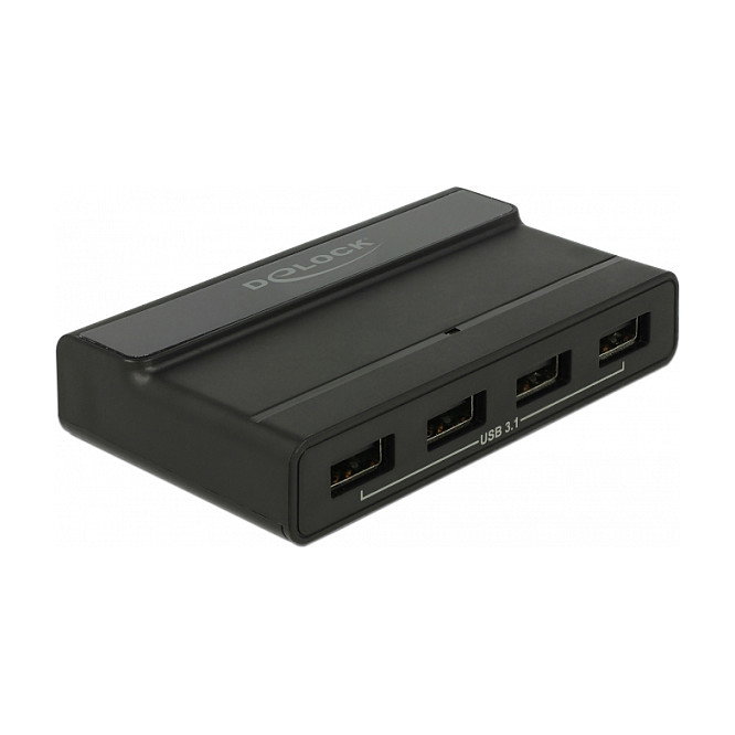 DeLOCK Hub USB 3.2 Gen 2 con 4 puertos Tipo-A, Negro DeLOCK Hub USB 3.2 Gen 2 con 4 puertos Tipo-A, Negro