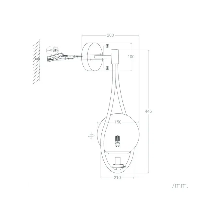 Aplique Ivano-Frankivsk SKD-W1018 Aplique de Pared
