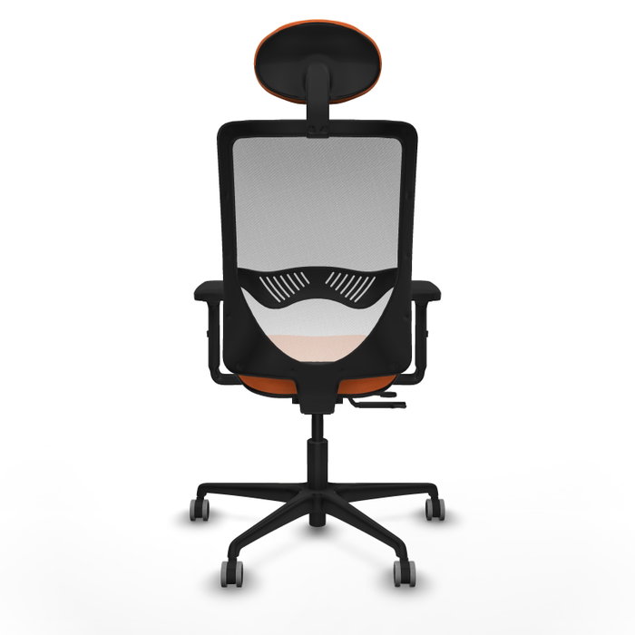 PIQUERAS Y CRESPO Silla de oficina Zulema Naranja y Blanco