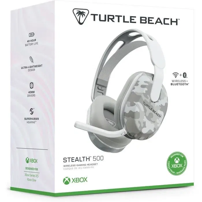 Turtle Beach TBS-2103-95 Auriculares Inalámbricos para Juegos Stealth 500 XB Camuflaje Ártico
