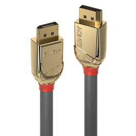 LINDY Cable DisplayPort Gold Line 20m 4K 30Hz Gris