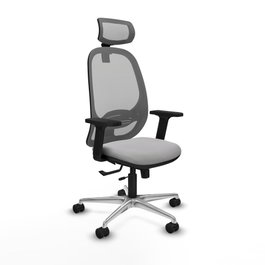 PIQUERAS Y CRESPO Silla de oficina Cilanco con mecanismo Sincro/Traslack Gris