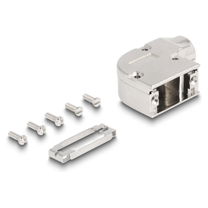 DeLOCK Carcasa para D-Sub 9 clavijas con soporte metálico 90°