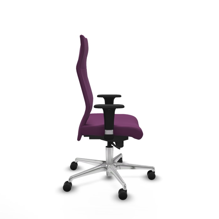 PIQUERAS Y CRESPO Sillón Albacete con Mecanismo Sincro, Similpiel Morado