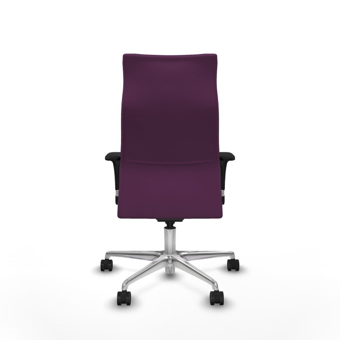 PIQUERAS Y CRESPO Sillón Albacete con Mecanismo Sincro, Similpiel Morado
