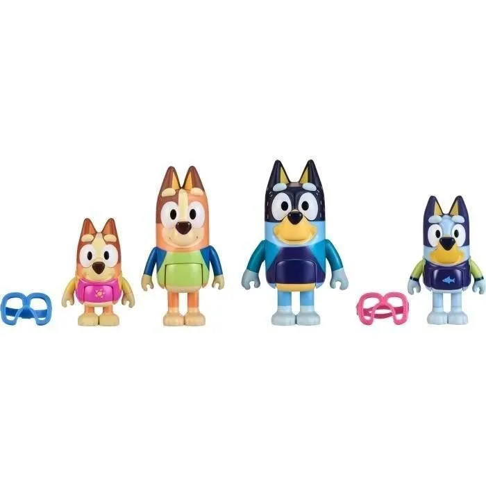 Moose Toys Bluey La Familia en la Playa (4 figuras) MOO0630996175477