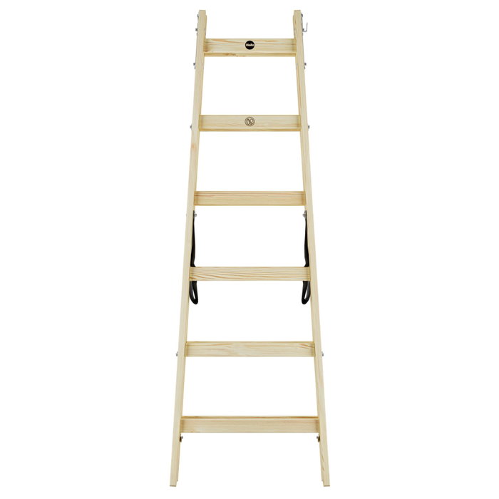 Hailo H40 StandardLine Escalera de Madera de Doble Cara 2x6