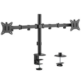 Equip Soporte Mesa 650157 para Pantallas de hasta 32 Pulgadas, VESA 100x100 y 75x75, Montura Articulada con Gestión de Cables y Ajuste de Altura