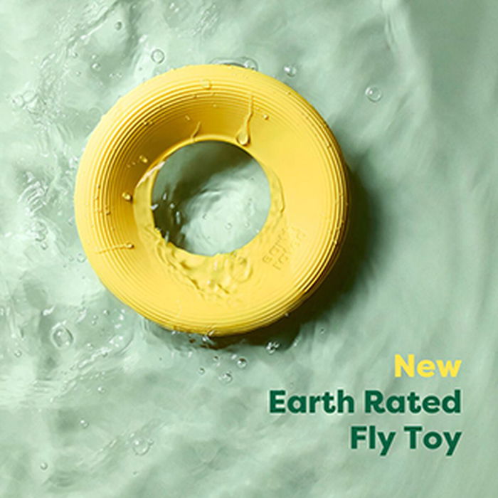Earth Rated Juguete Volador Fly Toy L Amarillo para Perros