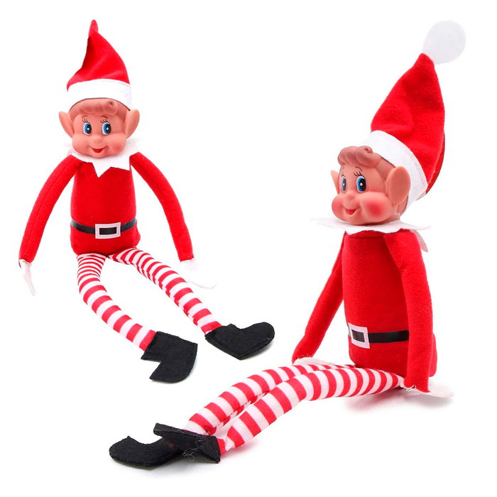 PMS Peluche Elfo Travieso Niño 30 Cm 446059, Juguete Suave para Niños y Niñas a Partir de 3 Años