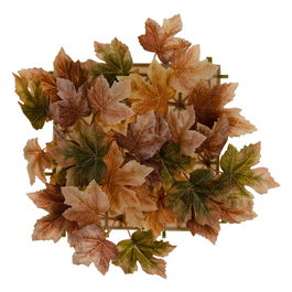 Panel Floral Marrón Pvc Jardín 30 X 30 cm (Set de 12)