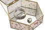 DKD Home Decor Joyero de Cristal y Metal 20x17,5x6,5 cm Surtido