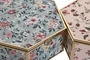 DKD Home Decor Joyero de Cristal y Metal 20x17,5x6,5 cm Surtido