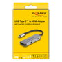 DeLOCK Adaptador USB Type-C™ a HDMI 4K 60 Hz, Headset y USB PD 95 W 61064