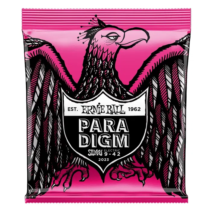ERNIEBALL Juego Eléctrica Paradigm Slinky 9-42 Cuerdas para Guitarra Eléctrica Resistentes y Duraderas