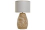 DKD Home Decor Lámpara de Sobremesa Bambú y Poliéster Natural