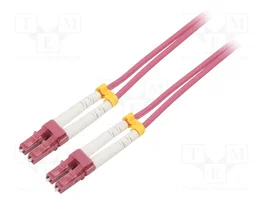 GOOBAY Cable de conexión de fibra óptica OM4 LC/UPC dúplex 3m