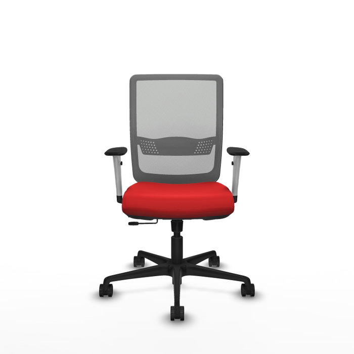 PIQUERAS Y CRESPO Silla de oficina Haches Rojo y Gris PIQUERAS Y CRESPO Silla de oficina Haches Rojo y Gris