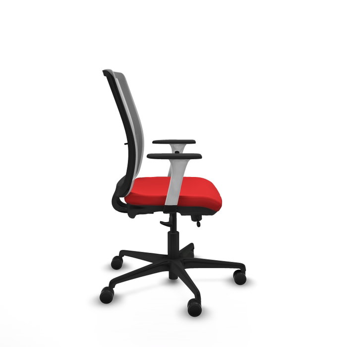 PIQUERAS Y CRESPO Silla de oficina Haches Rojo y Gris PIQUERAS Y CRESPO Silla de oficina Haches Rojo y Gris
