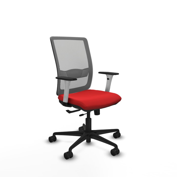 PIQUERAS Y CRESPO Silla de oficina Haches Rojo y Gris PIQUERAS Y CRESPO Silla de oficina Haches Rojo y Gris