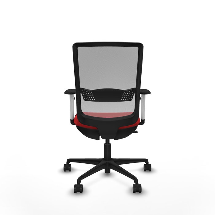 PIQUERAS Y CRESPO Silla de oficina Haches Rojo y Gris PIQUERAS Y CRESPO Silla de oficina Haches Rojo y Gris
