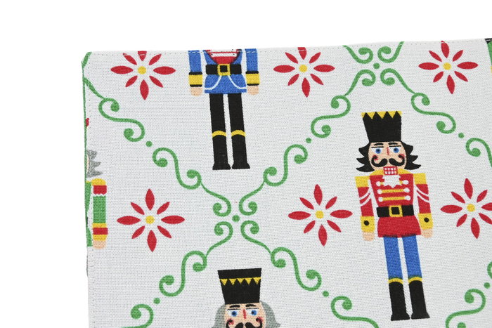 DKD Home Decor Salvamanteles Individuales de Algodón Cascanueces (Set de 2)
