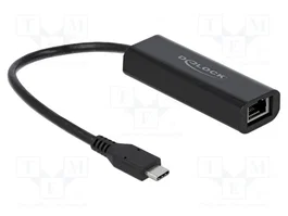 DeLOCK 66298 Adaptador de red USB Tipo C 2,5 Gigabit LAN RJ45 Negro