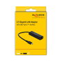 DeLOCK Adaptador de red USB Tipo C a Ethernet 2,5 Gigabit LAN 1 x RJ45