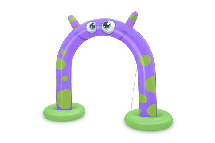 Bestway Aspersor Hinchable Jumbo Monstruo 244x84x198 cm +2 Años Jardin 52640