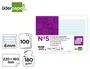 Liderpapel Ficha rayada nº5 160x220 mm 180gr, 100 unidades