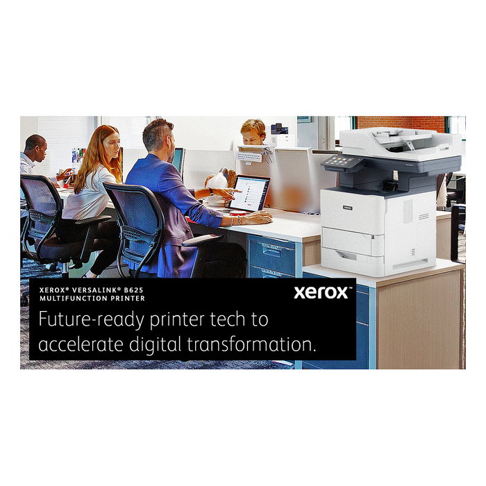 Xerox VersaLink B625/DN Láser Multifunción A4 Negro/Gris 61 ppm Copiadora Impresora Escáner Fax Dúplex USB LAN WiFi