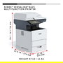 Xerox VersaLink B625/DN Láser Multifunción A4 Negro/Gris 61 ppm Copiadora Impresora Escáner Fax Dúplex USB LAN WiFi