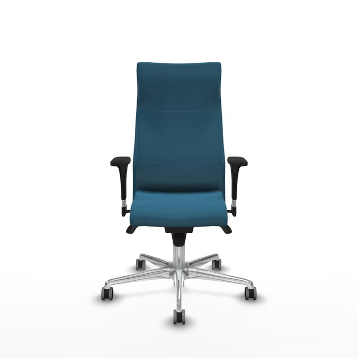 PIQUERAS Y CRESPO Sillón Albacete Verde petróleo con Mecanismo Sincro y Base de Aluminio PIQUERAS Y CRESPO Sillón Albacete Verde petróleo con Mecanismo Sincro y Base de Aluminio
