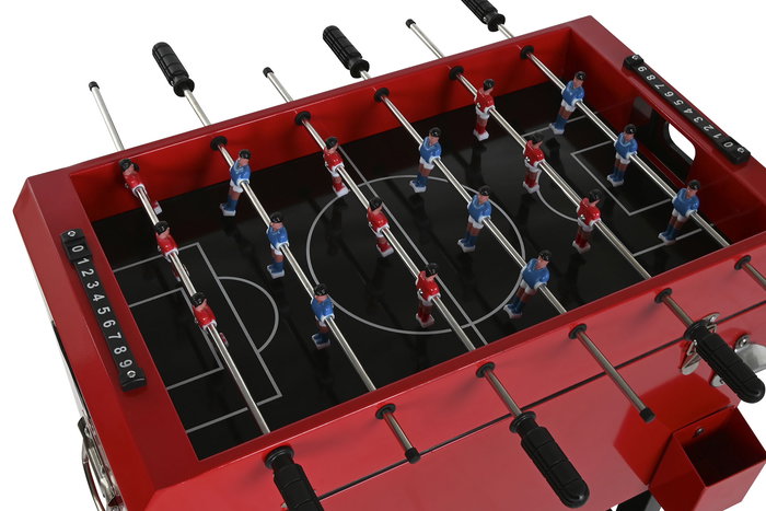 DKD Home Decor Nevera Rojo Negro Metal 71 x 62 x 85 cm