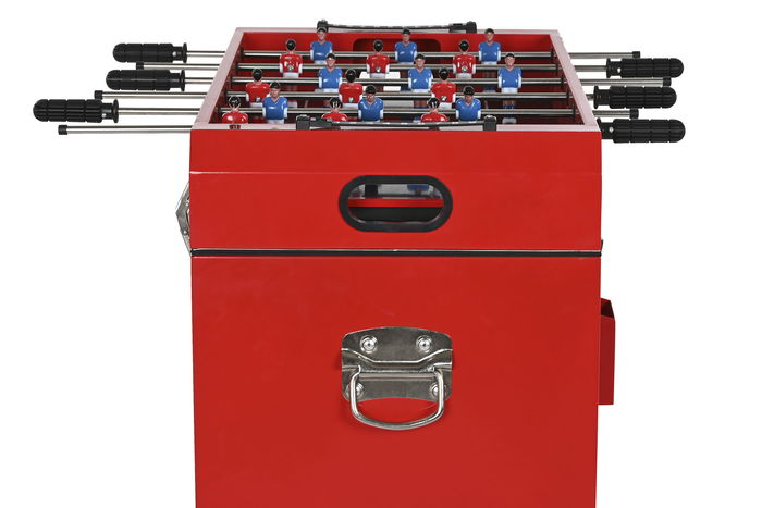 DKD Home Decor Nevera Rojo Negro Metal 71 x 62 x 85 cm