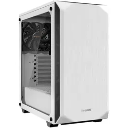 Be Quiet Pure Base 500 Window Blanco - Caja de PC con panel superior intercambiable, ventiladores Pure Wings 2, tapetes aislantes y soporte para refrigeración líquida.