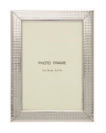 DKD Home Decor Marco de fotos metal 12x2x17 plateado