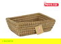 Privilege Cesta Conica Mimbre Rectangular Korne 30 cm x 23 cm x 9 cm (12 Unidades)