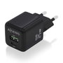 Aisens Cargador GaN 25W con USB-C PD3.0 y USB-A QC3.0 Negro