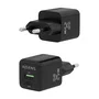 Aisens Cargador GaN 25W con USB-C PD3.0 y USB-A QC3.0, Negro