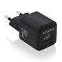 Aisens Cargador GaN 25W con USB-C PD3.0 y USB-A QC3.0 Negro