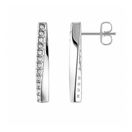Boss Pendientes de Acero Inoxidable Gris