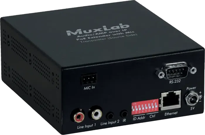 MUXLAB Transmisor de Audio Amplificado Sobre IP 100m MUXLAB Transmisor de Audio Amplificado Sobre IP 100m