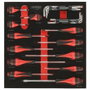 KS TOOLS 714.0158 Juego de herramientas de 3 cajones para carro, 158 piezas