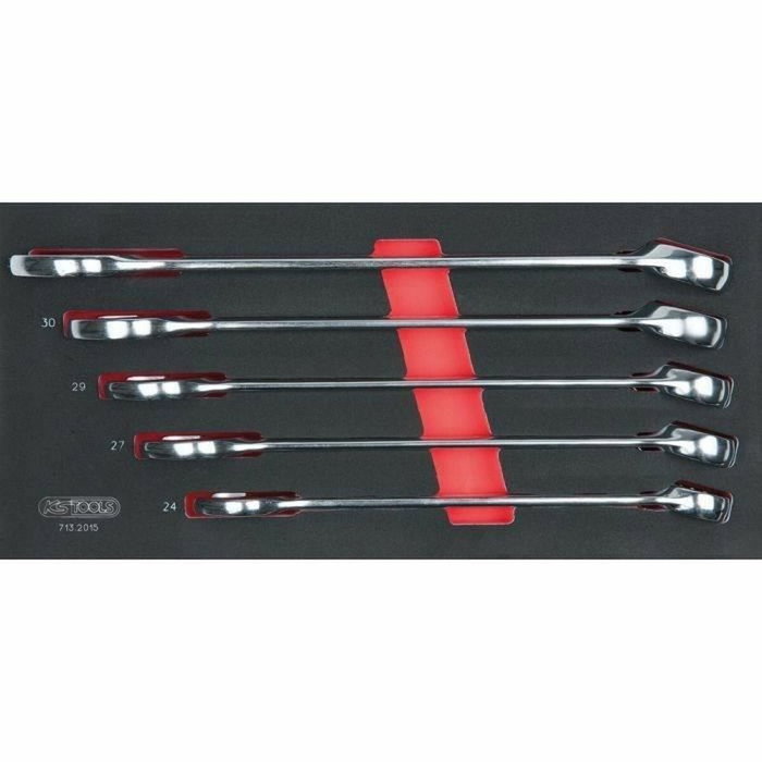 KS TOOLS 714.0158 Juego de herramientas de 3 cajones para carro, 158 piezas