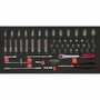 KS TOOLS 714.0158 Juego de herramientas de 3 cajones para carro, 158 piezas
