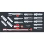 KS TOOLS 714.0158 Juego de herramientas de 3 cajones para carro, 158 piezas