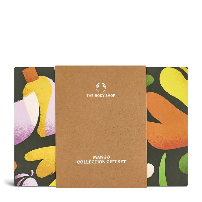 The Body Shop Set de Regalo Mango - Estuche con 4 Productos: Manteca Corporal, Gel de Ducha, Bálsamo Manos y Manteca Labial