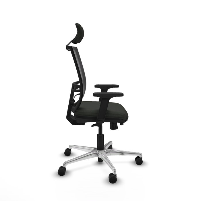 PIQUERAS Y CRESPO Silla de oficina Yunquera con mecanismo Sincro/Traslack en Negro