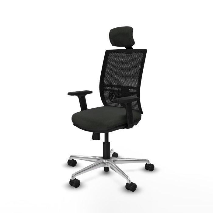 PIQUERAS Y CRESPO Silla de oficina Yunquera con mecanismo Sincro/Traslack en Negro